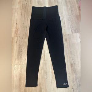 AM women's black corset waist trainer, Shape wear leggings, size L! New W/O Tags